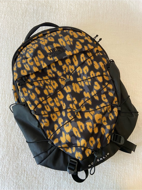 The North Face Handbags - The North Face Borealis Cheetah Print Black & Gold Backpack Unisex 27L